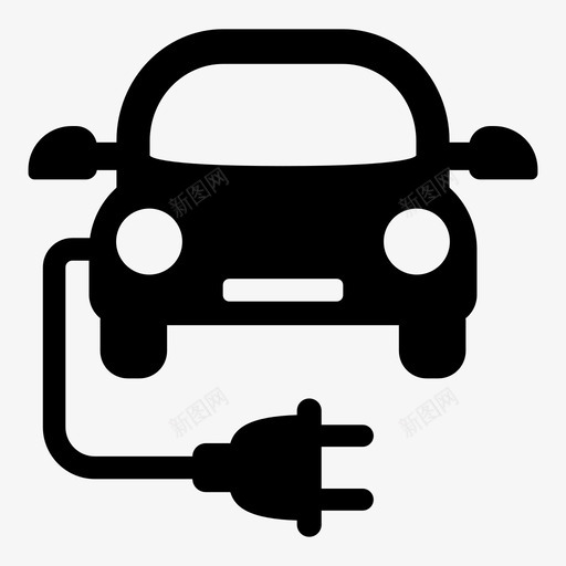 电动汽车生态汽车汽车图标svg_新图网 https://ixintu.com 汽车 生态汽车 电动汽车