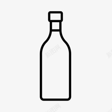 酒瓶饮料侍酒师图标图标