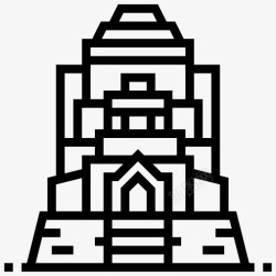 泰国标志性建筑泰国标志性建筑图标高清图片