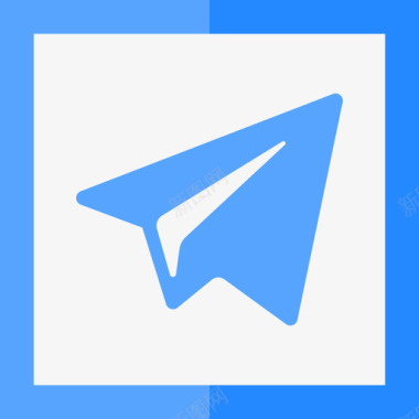 Telegram社交媒体徽标集扁平图标图标