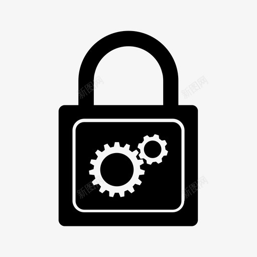锁保护安全图标svg_新图网 https://ixintu.com 保护 安全 装备 设置 锁