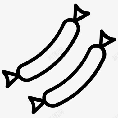 鱼香肠熟食可食用图标图标