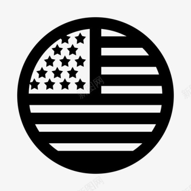 美国国旗美国徽章图标图标