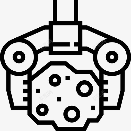 机器人宇航员和太空直线型图标svg_新图网 https://ixintu.com 宇航员和太空 机器人 直线型