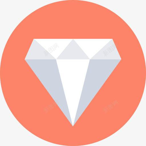 钻石购物9圆形图标svg_新图网 https://ixintu.com 圆形 购物9 钻石