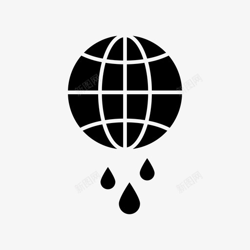 全球变暖二氧化碳气候变化图标svg_新图网 https://ixintu.com 世界地球 二氧化碳 全球变暖 每天的平面图标 气候变化 水滴 环境