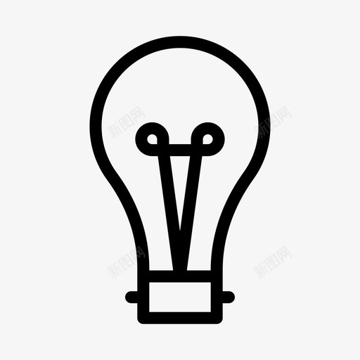 灯泡创新灯图标svg_新图网 https://ixintu.com 创新 提示图标 灯 灯泡 网络用户图标