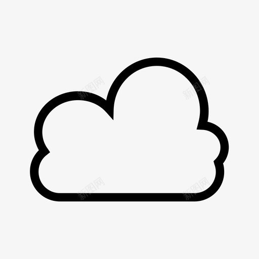 云自然天气图标svg_新图网 https://ixintu.com 云 天气 自然