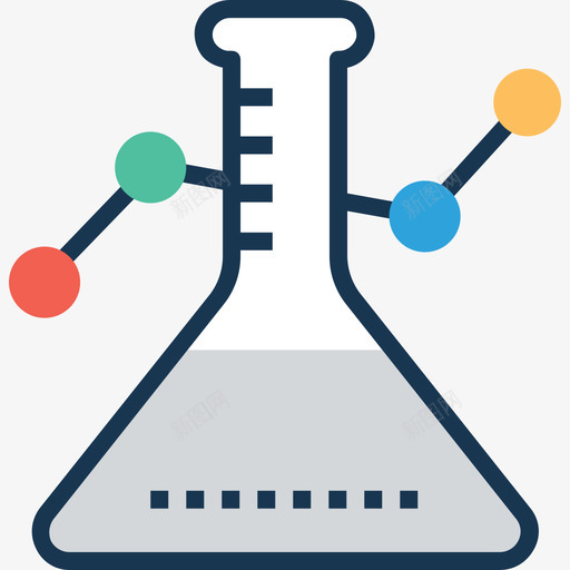 烧瓶商务和办公室11线性颜色图标svg_新图网 https://ixintu.com 商务和办公室11 烧瓶 线性颜色