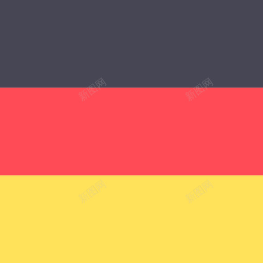 德国国际旗帜4方形图标svg_新图网 https://ixintu.com 国际旗帜4 德国 方形