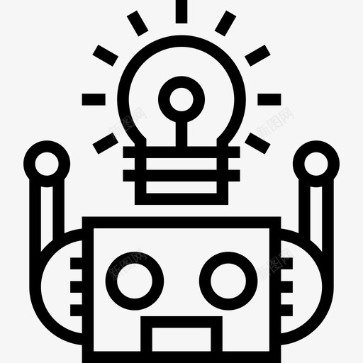 创新机器人工程线性图标svg_新图网 https://ixintu.com 创新 机器人工程 线性