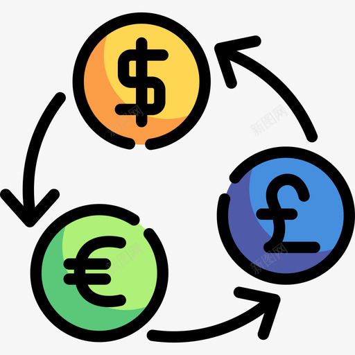 交换电子商务17线性颜色图标svg_新图网 https://ixintu.com 交换 电子商务17 线性颜色