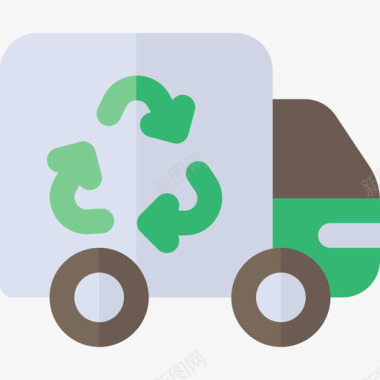 垃圾车环境4平坦图标图标