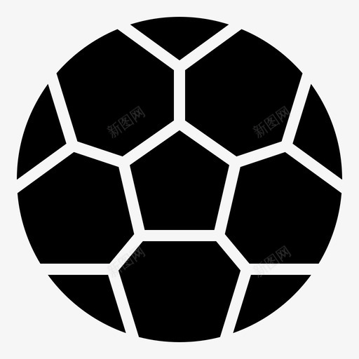 足球装备游戏图标svg_新图网 https://ixintu.com 游戏 装备 足球 足球字形 运动