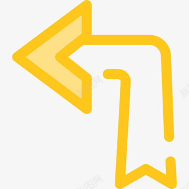 对角线箭头箭头10黄色图标图标