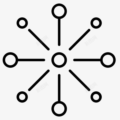分散抽象区块链图标svg_新图网 https://ixintu.com 分散 加密 加密货币 区块链 技术 抽象