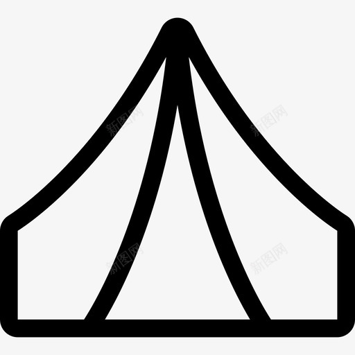 帐篷旅游图标轮廓svg_新图网 https://ixintu.com 帐篷 旅游图标 轮廓