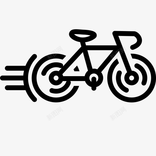 自行车比赛图标svg_新图网 https://ixintu.com 比赛 自行车