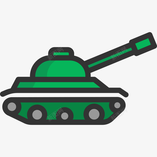 坦克武器线性颜色图标svg_新图网 https://ixintu.com 坦克 武器 线性颜色