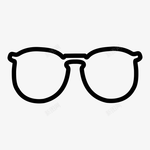 眼镜眼睛镜片图标svg_新图网 https://ixintu.com 眼睛 眼镜 镜片