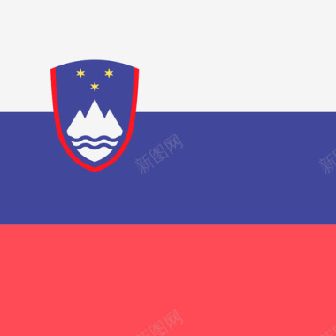 斯洛文尼亚国际国旗4广场图标图标