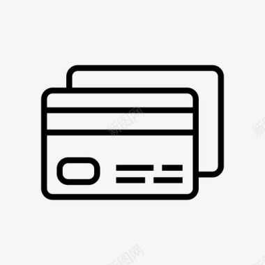 银行卡信用卡借记卡图标图标