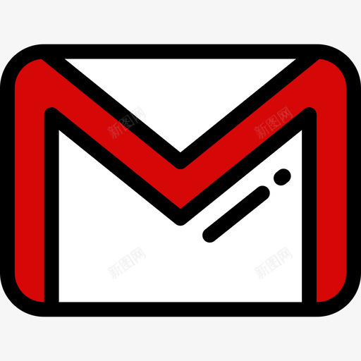 Gmailgooglesuite6线性颜色图标svg_新图网 https://ixintu.com Gmail googlesuite6 线性颜色