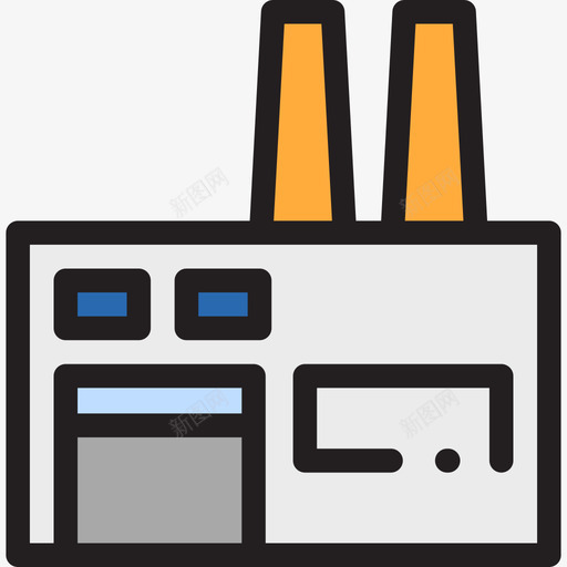 工厂制造线性颜色图标svg_新图网 https://ixintu.com 制造 工厂 线性颜色