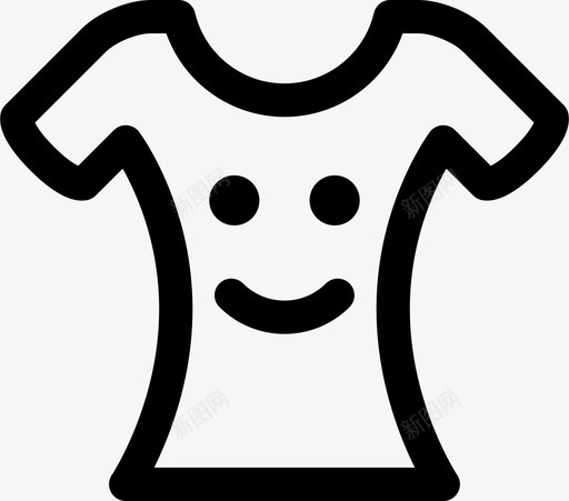 情感衬衫衣服图标svg_新图网 https://ixintu.com 女士 女性 快乐 情感 衣服 衬衫 裙子
