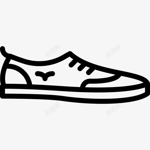 鞋男鞋2直线型图标svg_新图网 https://ixintu.com 男鞋2 直线型 鞋