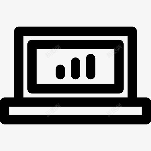 笔记本电脑生产力7线性图标svg_新图网 https://ixintu.com 生产力7 笔记本电脑 线性