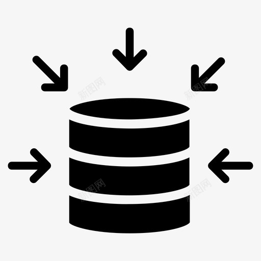 输入数据数据采集数据图标svg_新图网 https://ixintu.com 下载数据 加载数据 数据组织字形图标 数据采集 输入数据