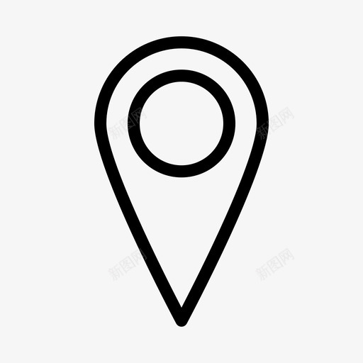 定位销定位指针地图销图标svg_新图网 https://ixintu.com 地图销 定位指针 定位销 标记 运动