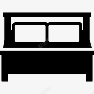 床家具和白色物品实心图标图标