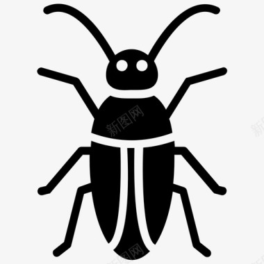 蟑螂甲虫臭虫图标图标