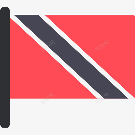 特立尼达和多巴哥国际国旗5桅杆图标svg_新图网 https://ixintu.com 国际国旗5 桅杆 特立尼达和多巴哥