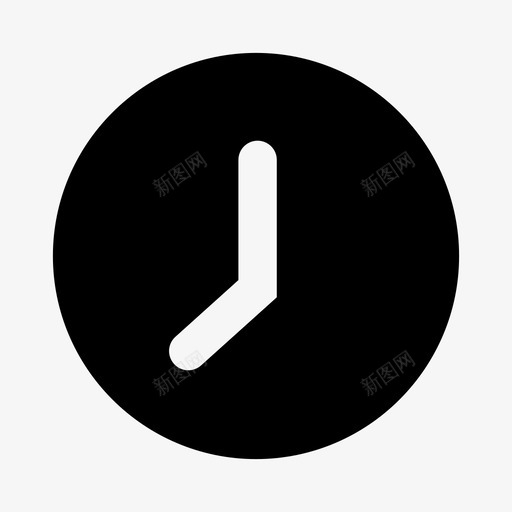 时钟闹钟日期图标svg_新图网 https://ixintu.com 基本设计6黑色填充 手表 日期 时钟 时间 计时器 闹钟