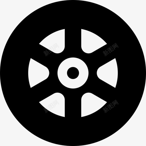 车轮机械元件7填充图标svg_新图网 https://ixintu.com 填充 机械元件7 车轮