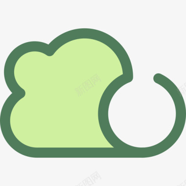 云web8绿色图标图标