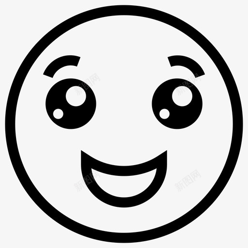 表情快乐笑脸图标svg_新图网 https://ixintu.com 快乐 笑脸 表情