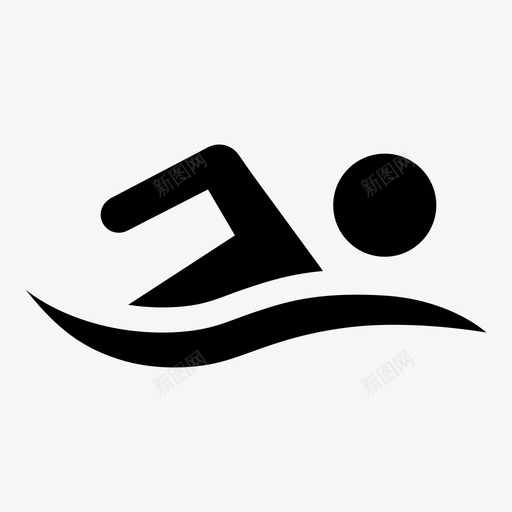 游泳游泳池运动图标svg_新图网 https://ixintu.com 水 游泳 游泳池 运动