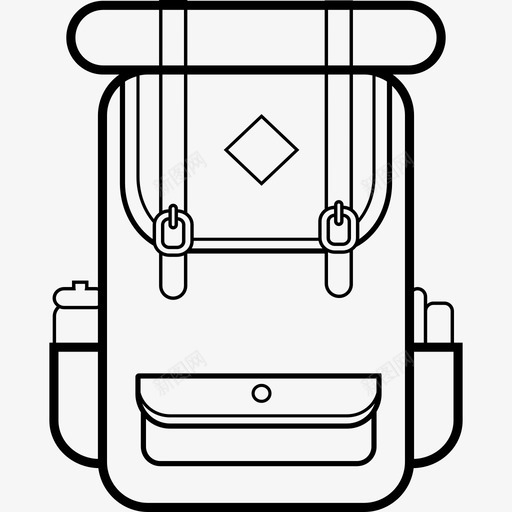 背包露营手工制作图标svg_新图网 https://ixintu.com 手工制作 背包 露营