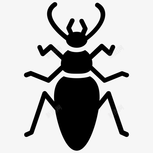 地甲虫粪甲虫昆虫图标svg_新图网 https://ixintu.com 偏见昆虫 地甲虫 昆虫 昆虫字形图标 粪甲虫 金龟子甲虫
