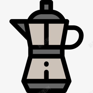 咖啡家居用品13原色图标图标