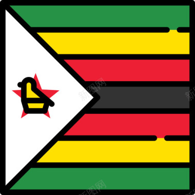 津巴布韦国旗收藏3广场图标图标