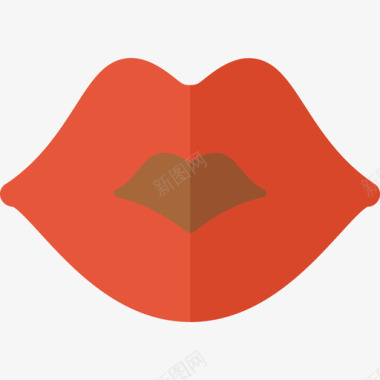 吻情人节11平淡图标图标