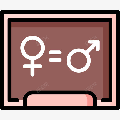 平等妇女节2线性颜色图标svg_新图网 https://ixintu.com 妇女节2 平等 线性颜色