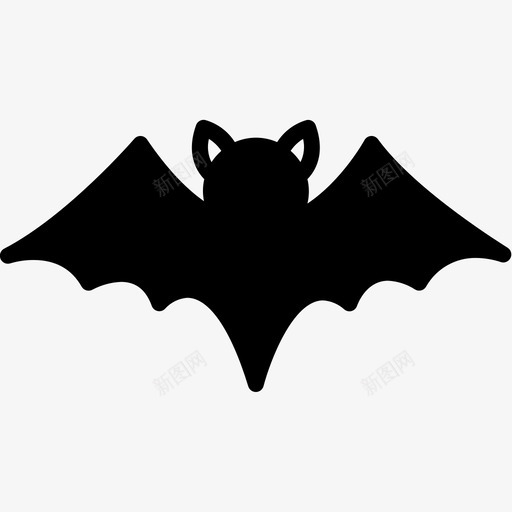 蝙蝠飞翔万圣节图标svg_新图网 https://ixintu.com 万圣节 吸血鬼 翅膀 蝙蝠 飞翔