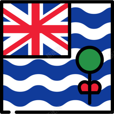 英属印度洋领土旗帜收藏3广场图标图标
