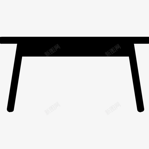 桌子家具和白色物品实心图标svg_新图网 https://ixintu.com 实心 家具和白色物品 桌子